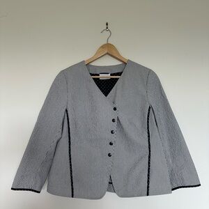 Akris Punto Women's Jacket Chore Print Button